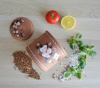Банка для круп (0,45л) цветы